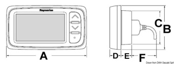 Osculati 29.591.03 - Компактный цифровой дисплей Raymarine i40 Bidata 