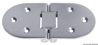 Osculati 38.460.75 - Петля для люков из полированной нержавеющей стали 140x70x2.8 мм 180°
