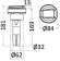 Osculati 15.470.02 - Душ Saturn с горизонтальным смесителем хромированный