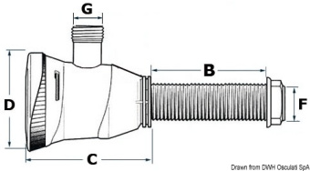 Osculati 16.410.83 - Электрическая аэраторно-циркуляционная помпа Attwood Tsunami 12В 52л/мин 2.5А для садков улова и наживки