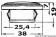 Osculati 13.426.01 - Встраиваемый светодиодный светильник Tilly для дежурного освещения 12/24 В 0,5 Вт белый 360° 
