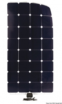 Osculati 12.034.08 - Гибкая солнечная панель с американскими солнечными элементами SunPower Enecom IP65 12 В 90 Вт 1,8 кг 1230 x 546 х 1,7 мм