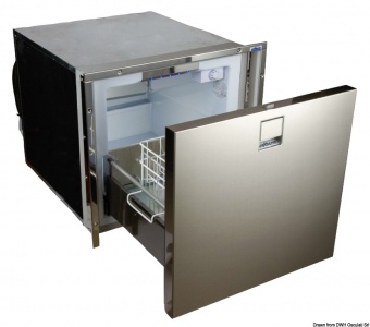 Osculati 50.826.32 - Холодильник Isotherm с выдвижным ящиком DR100 SS CT 100 л 546x778x501 мм Osculati