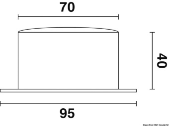 Osculati 28.750.01 - Классический барометр Altitude серии 842, Ø 95 мм, полированная латунь 