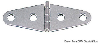 Osculati 38.467.89 - Петля симметричная из нержавеющей стали 101 x 38 x 1,7 мм (3 шт)