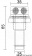 Osculati 20.287.81 - Вентиляционная головка топливного бака из нержавеющей стали зеркальной полировки 25 мм Прямой патрубок 
