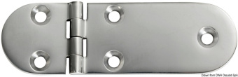 Osculati 38.963.32 - Петля точного литья из полированной нержавеющей стали 126x40x4 мм 180° (2 шт)