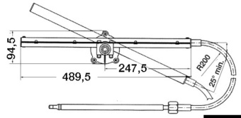 Osculati 45.059.25 - Механизм управления Т 86 - кабель 25 футов