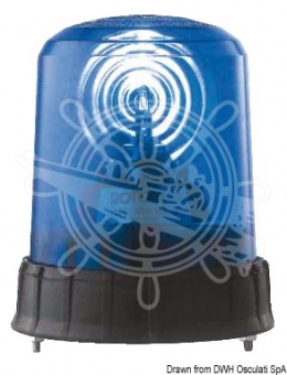 Osculati 11.097.12 - Проблесковый маячок синего цвета для специальных судов 12В, стробоскопический  (1 компл. по 1 шт.)