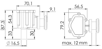 Osculati 20.168.22 - Топливный вентиляционный клапан с ловушкой для топлива Fuel-Lock под шланг Ø16мм