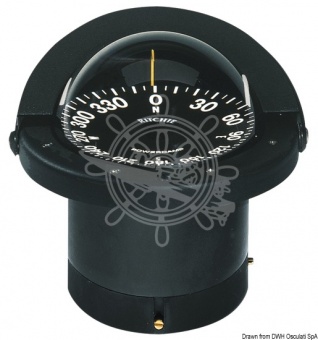 Osculati 25.084.01 - Компас RITCHIE Navigator 4'' 1/2 (114 мм) с компенсатором и подсветкой черный-черный