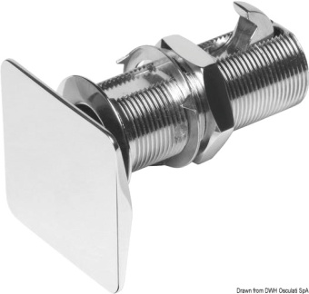 Osculati 38.179.41 - Пружинная защелка запор Flush Lock с квадратной кнопкой тип A