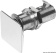 Osculati 38.179.41 - Пружинная защелка запор Flush Lock с квадратной кнопкой тип A