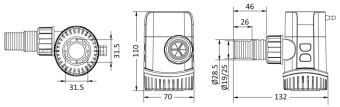 Osculati 16.129.06 - Автоматическая погружная трюмная помпа Europump Next Generation 1100 24 В