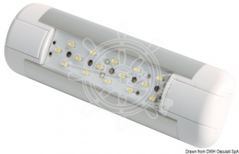 Osculati 13.197.01 - Противоударный технический светильник Slim на светодиодах 12/24 В 1.5 Вт (1 компл. по 1 шт.)