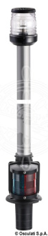 Osculati 11.125.00 - Мачта Classic комбинированная из алюминия 12 В 100 см чёрная врезная