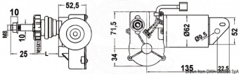 Osculati 19.183.01 - Мотор серии 30 Вт для поводков и щеток до 550 мм 12 В  