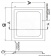 Osculati 19.441.60 - Водотводной фланец для квадратных Flush Hatch 700 x 700 мм 