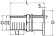 Osculati 17.424.00 - Штуцер слива в море с плоской кромкой и оливой под шланг 3/8"x15 