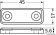 Osculati 38.107.43 - Черный герметичный магнитный фиксатор SUGATSUNE накладной монтаж 45x17x5,6 мм 