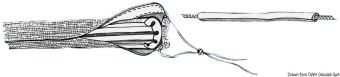 Osculati 24.306.05 - Защитный чехол из пенополиуретана серый для лееров с покрытием 150 см 