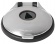 Osculati 02.344.02 - Палубная кнопка чёрная с крышкой из нержавеющей стали 76 x 83 мм для управления якорной лебедкой