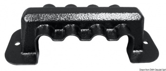Osculati 14.208.04 - Крышка изоляционная из чёрного пластика 107 x 22 мм для Bus Bar