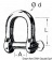 Osculati 08.325.05 - Такелажные скобы широкого типа 5 мм (10 шт.)