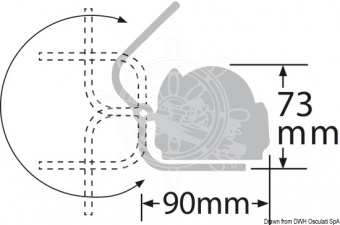 Osculati 25.080.22 - Компас RITCHIE Trek 2''1/4 (57 мм) с компенсаторами и подсветкой, На кронштейне, Белый-белый 