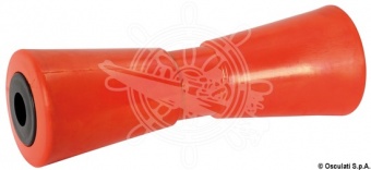 Osculati 02.029.42 - Килевой ролик со стальным сердечником + пластиковая втулка оранжевый 286 мм Ø отверстия 21 мм 