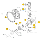 Vetus STM1436 - Поршень стандартного размера для M2.02, M2.04, M2.06