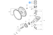 Vetus STM1399 - Комплект колец 0.5 OS поршня