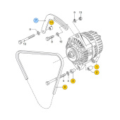 Vetus STM7627 Span Support dynamo 