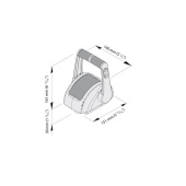 Vetus EC4H1R - Ручка (газ-реверс) ДУ одним двигателем, правая, нержавеющая сталь