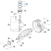 Vetus STM9996 Zuigerringset 0,25 M4.55