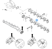 Vetus 08-01038 - Коллектор выпускной DT64, DT(A)66