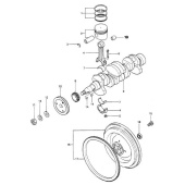 Vetus STM2552 - Поршень и штифт стандартный для M3.10/M4.14