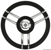 Osculati 45.178.11 - Руль Apollo нержавеющая сталь+полиуретан Ø350мм черный