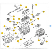 Vetus STM7965 Gasket set M4.15/17 