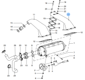 Vetus STM9651 Air pipe from aftercooler to airintake