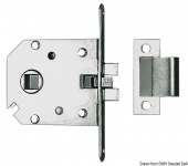 Osculati 38.409.70 - Врезной замок из хромированной латуни 68.2x60x13 мм для дверей от 15 мм