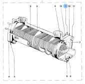 Vetus STM8642 Veerring oliekoeler D(T)4.29