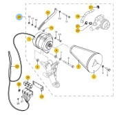 Vetus STM9805 Second dynamo 110A MHI engine