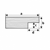 Профиль C -rail moulding 54 мм - 122 см