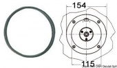 Osculati 45.280.10 - Фланец гидравлического рулевого механизма Ultraflex круглый