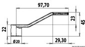 Запасной эксцентрик/рычаг люков пайола на модели 38.152.01; 38.152.02; 38.159.01; 38.159.02