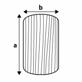 Профиль Hand rail moulding 35 x 20 мм - 2 метра