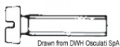 Osculati A4-84-05X030 - Винт полнорезьбовой с цилиндрической головкой и прямым шлицом UNI 6107 DIN 84 5 x 30 мм (50 шт)