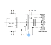 Vetus STM8713 Connecting flange ZF45 / SAE 3