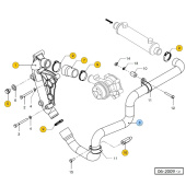 Vetus STM9895 Hose keel cooling M4 engine